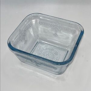 Vintage Fire King Light Sapphire Blue Philbe Small Depression Glass Dish